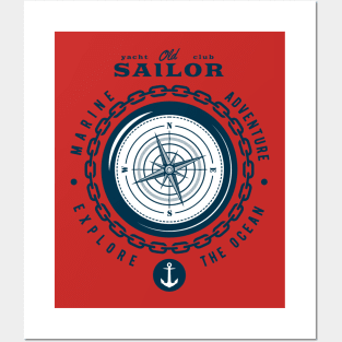nautical t-shirt Posters and Art